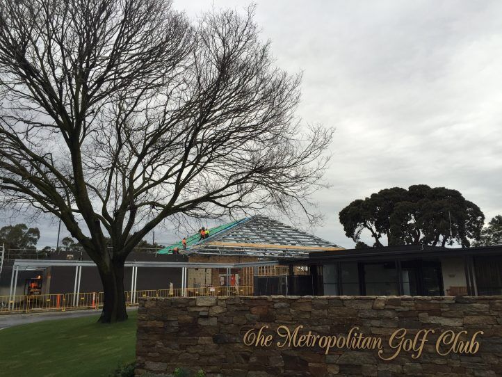 Roof - Metro Golf Club in progress